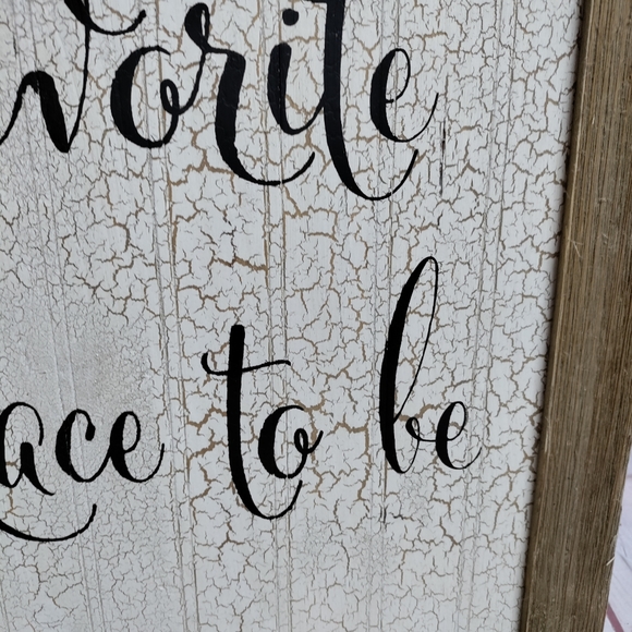 15 1/2 x 27 1/2 farmhouse wall hanging. Together is favorite place. - Picture 3 of 7